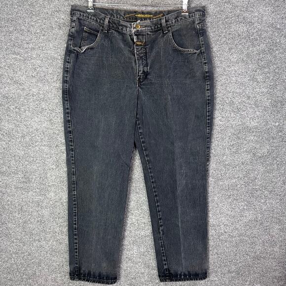 Vtg Marithe Francois Girbaud Men’s Jeans Faded‎ Black Size 38 Short - Picture 1 of 9